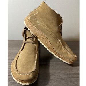 Birkenstock Maiden Suede Leather Chukka Boots in Gray Taupe Size 43